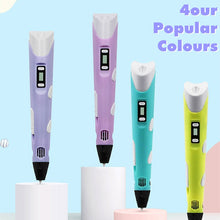 Load image into Gallery viewer, 3D Pen DIY 3D Printer Pen Drawing Pens 3d Printing Best for Kids With ABS Filament 1.75mm Christmas Birthday Gift Kids Toy
