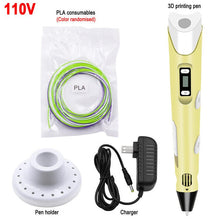 Load image into Gallery viewer, 3D Pen DIY 3D Printer Pen Drawing Pens 3d Printing Best for Kids With ABS Filament 1.75mm Christmas Birthday Gift Kids Toy