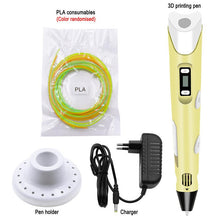 Load image into Gallery viewer, 3D Pen DIY 3D Printer Pen Drawing Pens 3d Printing Best for Kids With ABS Filament 1.75mm Christmas Birthday Gift Kids Toy