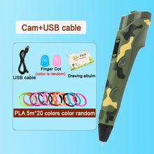 Load image into Gallery viewer, 3D Pen DIY Drawing Pen With LCD Screen Compatible PLA Filament Toys Safe Paiting for Children Kids Christmas Birthday Gift