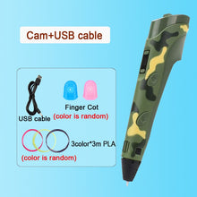 Load image into Gallery viewer, 3D Pen DIY Drawing Pen With LCD Screen Compatible PLA Filament Toys Safe Paiting for Children Kids Christmas Birthday Gift