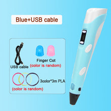 Load image into Gallery viewer, 3D Pen DIY Drawing Pen With LCD Screen Compatible PLA Filament Toys Safe Paiting for Children Kids Christmas Birthday Gift