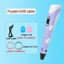 Load image into Gallery viewer, 3D Pen DIY Drawing Pen With LCD Screen Compatible PLA Filament Toys Safe Paiting for Children Kids Christmas Birthday Gift