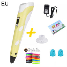 Load image into Gallery viewer, 3D Pen Kids Creative 3D Drawing Printing Pen with PLA Filament Kids Toys Christmas Birthday Gift