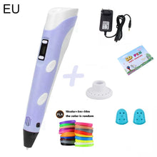 Load image into Gallery viewer, 3D Pen Kids Creative 3D Drawing Printing Pen with PLA Filament Kids Toys Christmas Birthday Gift