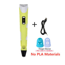 Load image into Gallery viewer, 3D Pen Kids DIY Printer Pen Children Drawing Pens With LCD Screen PLA Filament 1.75mm Printing Birthday Christmas Gift For Kids