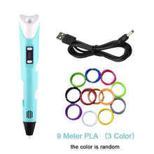 Load image into Gallery viewer, 3D Pen Kids Drawing Set 3D Printer Pen with USB RP800A PLA ABS Filament DIY Toys Birthday Gift Drawing Pen 3D Printing Pen