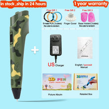 Load image into Gallery viewer, 3D Pen for Children 3D Drawing Printing Pen with LCD Screen Compatible PLA Filament Toys for Kids Christmas Birthday Gift