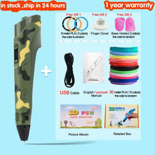 Load image into Gallery viewer, 3D Pen for Children 3D Drawing Printing Pen with LCD Screen Compatible PLA Filament Toys for Kids Christmas Birthday Gift