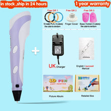 Load image into Gallery viewer, 3D Pen for Children 3D Drawing Printing Pen with LCD Screen Compatible PLA Filament Toys for Kids Christmas Birthday Gift
