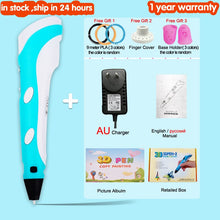 Load image into Gallery viewer, 3D Pen for Children 3D Drawing Printing Pen with LCD Screen Compatible PLA Filament Toys for Kids Christmas Birthday Gift