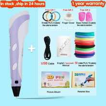 Load image into Gallery viewer, 3D Pen for Children 3D Drawing Printing Pen with LCD Screen Compatible PLA Filament Toys for Kids Christmas Birthday Gift