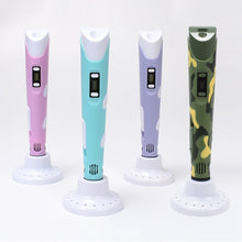 Load image into Gallery viewer, 3D Printing Pen DIY Drawing Pen With LCD Display 3D Pen With 20 Colors 100 Meter PLA Filament Christmas Birthday Gift for Child