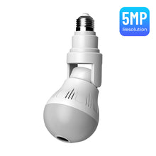 Load image into Gallery viewer, 3MP 5MP Wifi Panorama Camera Cctv Video Surveillance Fisheye Panoramische Bulb Cctv Video Nachtzicht Draadloze Ip Camera