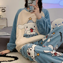 Load image into Gallery viewer, Cinnamorol Big Ear Dog Pajamas Casual Long Sleeve Crew Neck Suit Cartoon Homewear
