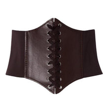 Load image into Gallery viewer, Plastic Waist Strap Rivet Women's Ultra-wide Fashion Court Girdle Ladies Wide Belt
