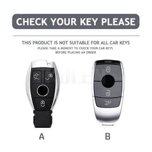 Load image into Gallery viewer, ABS Carbon Fiber Car Key Case Cover Shell Fob For Mercedes Benz A B C E S Class W204 W205 W212 W213 W176 GLC CLA AMG W177