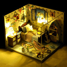 Load image into Gallery viewer, Dollhouse Miniature with Furniture Handmade Wooden Assembled Christmas Creative Birthday Gift