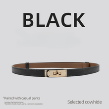 Load image into Gallery viewer, Thin Belt Women's Genuine Leather Korean Fashion Girdle Thin Belt Women's with Dress Decoration