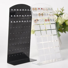 Load image into Gallery viewer, 48/72 Holes Portable Earrings Ear Studs Holder Jewelry Display Holders Plastic Earring Showcase Storage Rack Organizer Stand Box