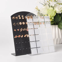 Load image into Gallery viewer, 48/72 Holes Portable Earrings Ear Studs Holder Jewelry Display Holders Plastic Earring Showcase Storage Rack Organizer Stand Box