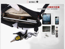 Load image into Gallery viewer, Small Black Sport Outdoor Polyamides and Nylon Messenger bag