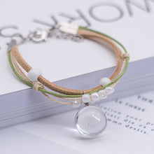 Load image into Gallery viewer, Glass Dried Flower Plant Bracelet Korean Simple Personalized Hipster Cherry Blossom Student Gift Ceramic Ornament