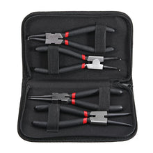 Load image into Gallery viewer, 4Pcs Circlip Plier Set 7'' Long Nose Plier Staight Bent Plier Inner Outer Staight Bent Plier Retaining Snap Ring Remover Tool