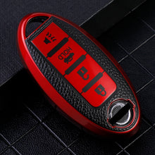 Load image into Gallery viewer, 4buttons Car Key Case Cover for Nissan Leaf Micra Qashqai J11 J10 X Trail T32 Versa Note Patrol Key Fob Cover Accessories