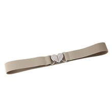 Load image into Gallery viewer, Women Elastic Belts Love Heart Metal Buckle Waist Dress Coat Sweater Decorative Waistband Accessories