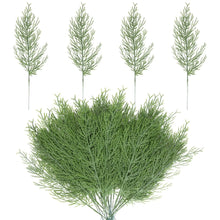 Load image into Gallery viewer, 5/10/20pcs Christmas Artificial Pine Tree Branches Simulation Green Plants DIY Wreath Fake Pine Leaves New Year Party Decoration