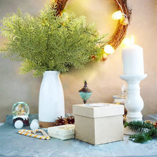 Load image into Gallery viewer, 5/10/20pcs Christmas Artificial Pine Tree Branches Simulation Green Plants DIY Wreath Fake Pine Leaves New Year Party Decoration