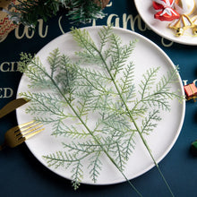 Load image into Gallery viewer, 5/10/20pcs Christmas Artificial Pine Tree Branches Simulation Green Plants DIY Wreath Fake Pine Leaves New Year Party Decoration