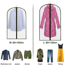 Load image into Gallery viewer, 5/10Pcs Dustproof Cloth Cover Bags Clothes Hanging Garment Dress Suit Coat Dust Cover Home Storage Bag Pouch Case Organizer