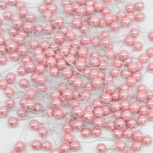Load image into Gallery viewer, 100-300Pcs Pearl Stamens Artificial Flower Small Berries Cherry For Wedding Party Gift Box Christmas DIY Wreath Home Decorations