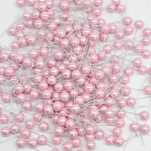 Load image into Gallery viewer, 100-300Pcs Pearl Stamens Artificial Flower Small Berries Cherry For Wedding Party Gift Box Christmas DIY Wreath Home Decorations