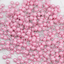Load image into Gallery viewer, 100-300Pcs Pearl Stamens Artificial Flower Small Berries Cherry For Wedding Party Gift Box Christmas DIY Wreath Home Decorations