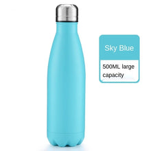 Load image into Gallery viewer, 500ml For Sport Bottles Double-Wall Insulated Vacuum Flask BPA Free Thermos Stainless Steel Water Bottle Cola Water Beer Thermos