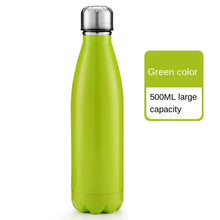 Load image into Gallery viewer, 500ml For Sport Bottles Double-Wall Insulated Vacuum Flask BPA Free Thermos Stainless Steel Water Bottle Cola Water Beer Thermos