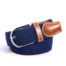 Load image into Gallery viewer, Woven Elastic Waistband Whole Factory Direct s Spot Men's Women's Leather Belt Canvas