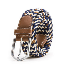 Load image into Gallery viewer, Woven Elastic Waistband Whole Factory Direct s Spot Men's Women's Leather Belt Canvas