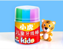 Load image into Gallery viewer, 52pcs/box High-thin Floss Stick Children's Cartoon Plastic Toothpicks Family Pack Flossing Details Cleaning Teeth 0ral irrigator