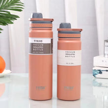 Load image into Gallery viewer, 530/750/100Ml Thermos Mug With Straw Stainless Steel Thermal Insulation Straight Cup Thermal Water Bottle Tumbler Thermocup 1pcS