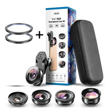 Load image into Gallery viewer, APEXEL HD 5 in 1 Camera Phone Lens 4K Wide Macro Lens Portrait Super Fisheye Lens CPL Filter for iPhone Samsung all cellphone