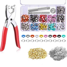 Load image into Gallery viewer, 540 Sets 5mm Metal Eyelet with Washer Leather Craft Repair Grommet Round Eye Rings For Clothes Shoes Bag Leather Crafts DIY