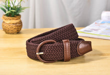 Load image into Gallery viewer, Belt Elastic Belt Canvas for Both Male and Female Pin Buckle Casual All-Match