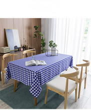 Load image into Gallery viewer, Small Plaid Waterproof and Oil-Proof Household Tablecloth Wash-Free Dustproof