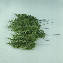 Load image into Gallery viewer, 5Pcs Artificial Pine Needle Branches Needle Fake Plants Christmas Wed Wreath Garland Decorations For Home Xmas Tree Wedding Gift