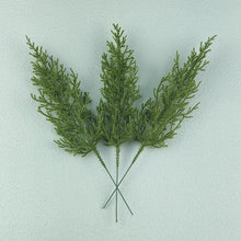 Load image into Gallery viewer, 5Pcs Artificial Pine Needle Branches Needle Fake Plants Christmas Wed Wreath Garland Decorations For Home Xmas Tree Wedding Gift