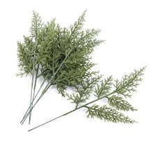 Load image into Gallery viewer, 5Pcs Green Leaves Fake Wedding Scrapbooking Christmas Decorative Flowers Wreaths Vases for Home Decor Artificial Plants